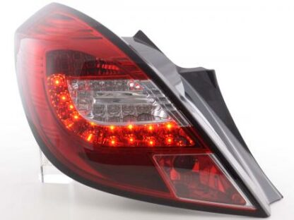 LED-takavalot Opel Corsa D 3-dr vm. 06-10 punainen/kirkas Takavalot 2