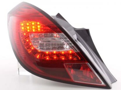 LED-takavalot Opel Corsa D 3-dr vm. 06-10 punainen/kirkas Takavalot 3