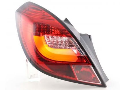 LED-takavalot Opel Corsa D 3-door vm. 06-10 punainen/kirkas Takavalot 2
