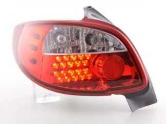 LED-takavalot Peugeot 206 3/5 dr. not Cabrio vm. 98-05 punainen Takavalot