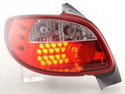 LED-takavalot Peugeot 206 3/5 dr. not Cabrio vm. 98-05 punainen Takavalot 3