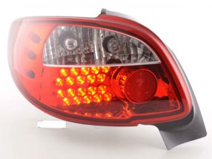 LED-takavalot Peugeot 206 CC Cabrio vm. 98-05 kirkas/punainen Takavalot