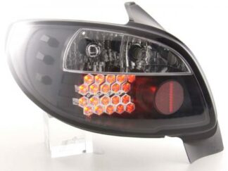 LED-takavalot Peugeot 206 3/5 dr. not Cabrio vm. 98-05 musta Takavalot