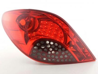 LED-takavalot Peugeot 207 punainen/musta Takavalot 2