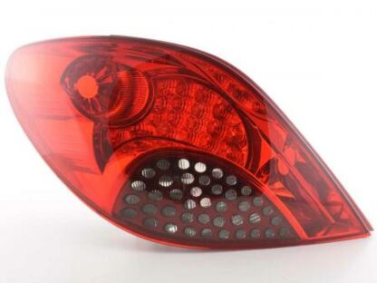 LED-takavalot Peugeot 207 punainen/musta Takavalot 4