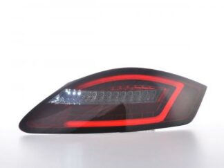 LED-takavalot Porsche Boxster Typ 987 vm. 04-09 punainen/smoke dynaamisella vilkulla Takavalot