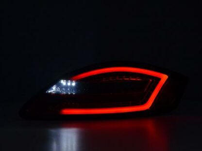 LED-takavalot Porsche Boxster Typ 987 vm. 04-09 punainen/smoke dynaamisella vilkulla Takavalot 2