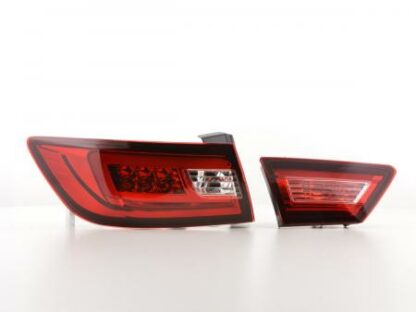 LED-takavalot Renault Clio 4 (X98) vm. ab 2012 punainen/kirkas Takavalot