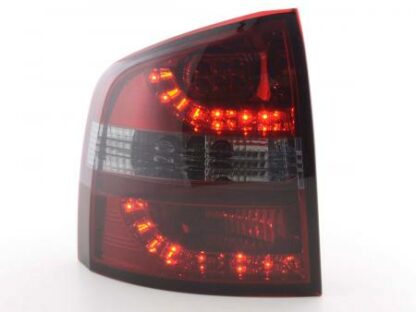 LED-takavalot Skoda Octavia Combi Typ 1Z vm. 05- punainen/musta Takavalot