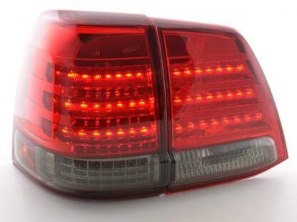 LED-takavalot Toyota Land Cruiser Typ FJ200 vm. 07-08 musta/punainen Takavalot