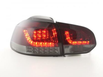 LED-takavalot VW Golf 6 (1K) vm. 08-13 punainen/musta Takavalot