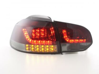 LED-takavalot VW Golf 6 (1K) vm. 08-13 punainen/musta Takavalot 2