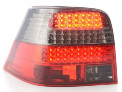 LED-takavalot VW Golf 4 type 1J vm. 98-02 musta/punainen Takavalot 3