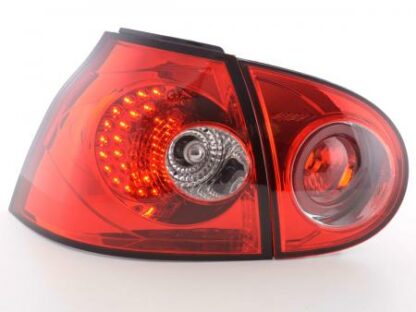 LED-takavalot VW Golf 5 type 1K vm. 2003-2008 punainen Takavalot