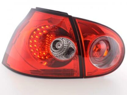 LED-takavalot VW Golf 5 type 1K vm. 2003-2008 punainen Takavalot 2