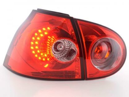 LED-takavalot VW Golf 5 type 1K vm. 2003-2008 punainen Takavalot 3