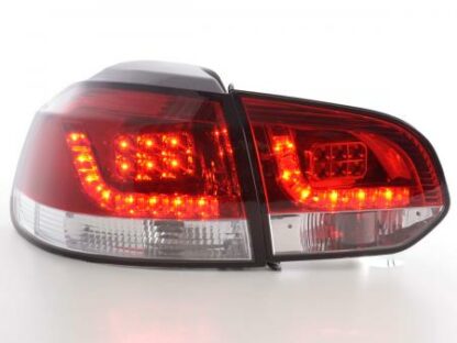 LED-takavalot VW Golf 6 type 1K vm. 2008-2012 kirkas/punainen - Image 2