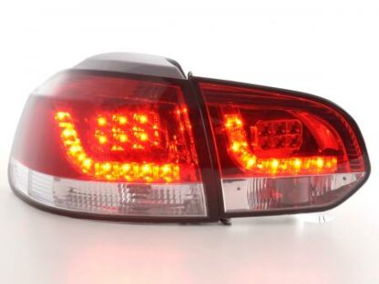 LED-takavalot VW Golf 6 type 1K vm. 2008-2012 kirkas/punainen - Image 3