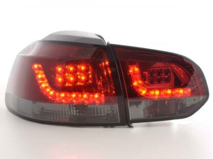 LED-takavalot VW Golf 6 type 1K vm. 2008-2012 punainen/musta Takavalot 3