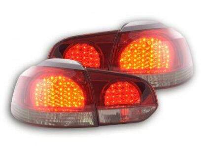 LED-takavalot VW Golf 6 type 1K vm. 08- musta/punainen