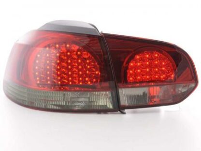 LED-takavalot VW Golf 6 type 1K vm. 08- musta/punainen - Image 2