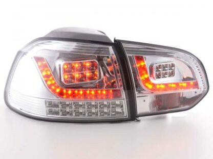 LED-takavalot VW Golf 6 type 1K vm. 2008-2012 kromi - Image 2