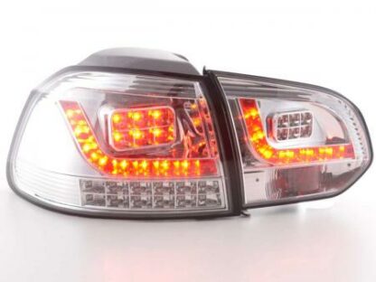 LED-takavalot VW Golf 6 type 1K vm. 2008-2012 kromi - Image 4