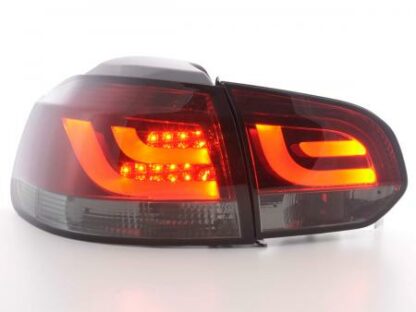 LED-takavalot VW Golf 6 type 1K vm. 2008-2012 punainen/musta Takavalot