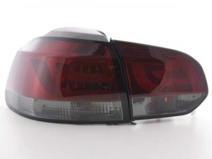 LED-takavalot VW Golf 6 type 1K vm. 2008-2012 punainen/musta Takavalot 4