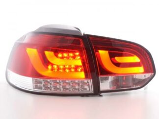 LED-takavalot VW Golf 6 type 1K punainen/kirkas Takavalot