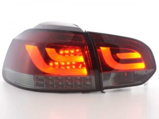 LED-takavalot VW Golf 6 type 1K punainen/musta Takavalot