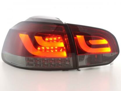 LED-takavalot VW Golf 6 type 1K punainen/musta - Image 2