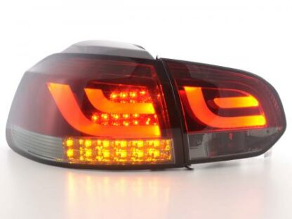 LED-takavalot VW Golf 6 type 1K punainen/musta - Image 3