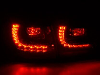 LED-takavalot VW Golf 6 type 1K vm. 2008-2012 punainen/kirkas GTI-Look Takavalot 4