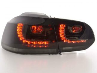 LED-takavalot VW Golf 6 type 1K vm. 2008-2012 musta GTI-Look Takavalot