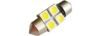 31mm SV8.5 LED-putkipolttimo 4 LED LED-polttimot, -nauhat ja kannat