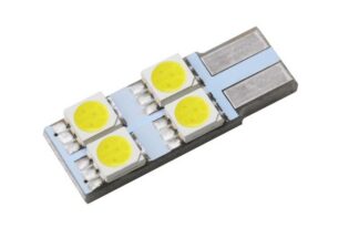 T10 W5W W2.1×9.5D -LED-polttimo 4 LED side shine LED-polttimot, -nauhat ja kannat