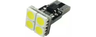 T10 W5W W2.1×9.5D Canbus -LED-polttimo 4 LED päästä säteilevä LED-polttimot, -nauhat ja kannat