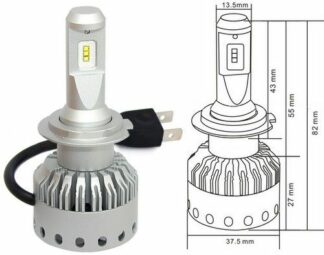 LED-polttimosarja ajovaloihin-H7 LED-polttimot, -nauhat ja kannat
