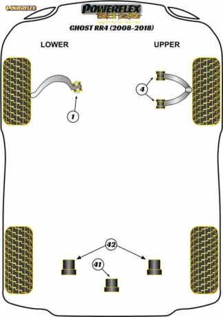 Powerflex Black -puslasarja – Rolls-Royce Ghost RR4 (2008 – 2018 ) Powerflex-polyuretaanipuslat