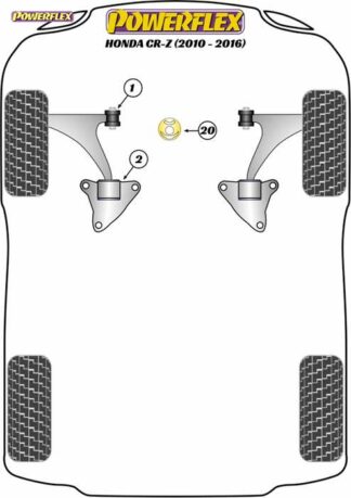 Powerflex Road -puslasarja – Honda CR-Z (2010 – 2016) Powerflex-polyuretaanipuslat