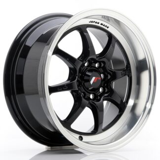 Japan Racing TFII -vanteet – 15×7,5 – 4×100/4×114,3 – ET30 – Black JR - Japan Racing