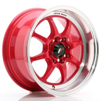 Japan Racing TFII -vanteet – 15×7,5 – 4×100/4×114,3 – ET30 – Red JR - Japan Racing