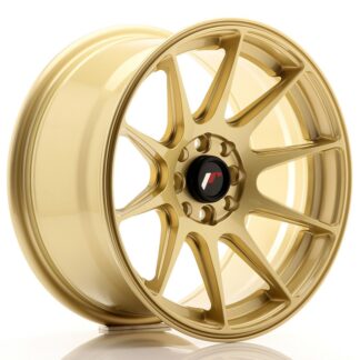 Japan Racing JR11 -vanteet – 16×8 – 4×100/4×108 – ET25 – Gold JR - Japan Racing