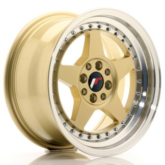 Japan Racing JR6 -vanteet – 16×8 – 4×100/4×108 – ET25 – Gold JR - Japan Racing