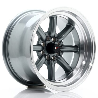 Japan Racing JR19 -vanteet – 15×9 – 4×100/4×108 – ET-13 – Gun metal JR - Japan Racing