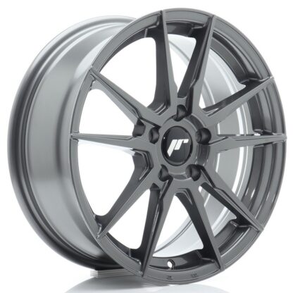 Japan Racing JR21 -vanteet - 17x7 - 5x100 - ET40 - Hyper Gray