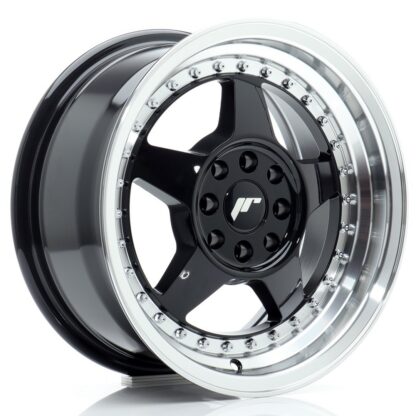 Japan Racing JR6 -vanteet – 15×7 – 4×100/4×108 – ET25 – Black JR - Japan Racing