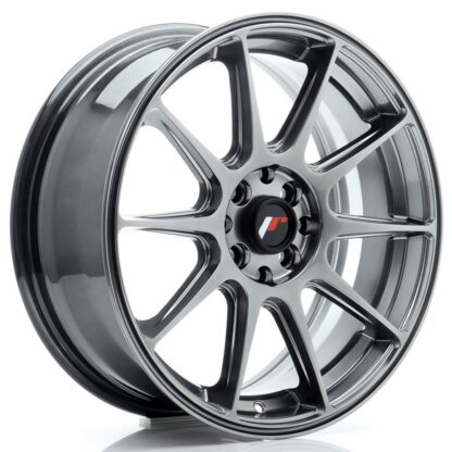 Japan Racing JR11 -vanteet – 17×7 – 4×100/4×114,3 – ET35 – Hyper Black JR - Japan Racing