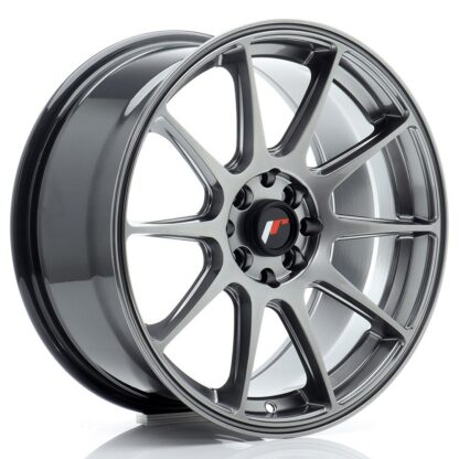 Japan Racing JR11 -vanteet – 17×8 – 4×100/4×108 – ET25 – Hyper Black JR - Japan Racing